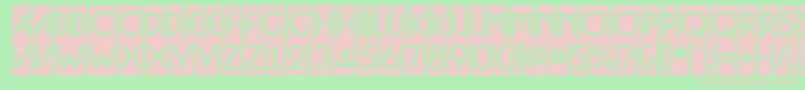 ABosanovacm Font – Pink Fonts on Green Background