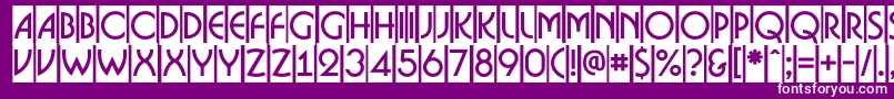 ABosanovacm Font – White Fonts on Purple Background