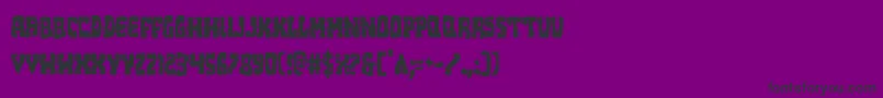 Beastiancond Font – Black Fonts on Purple Background