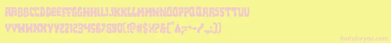 Beastiancond Font – Pink Fonts on Yellow Background