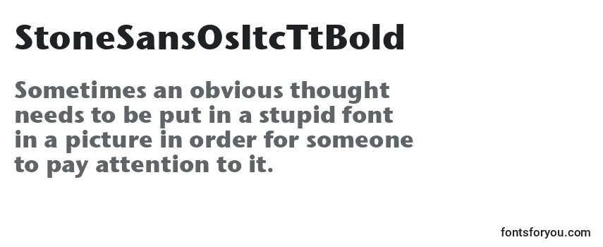 StoneSansOsItcTtBold-fontti