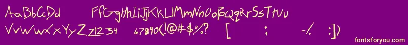 More about TrittoTrialVersion Font TrittoTrialVersion Font – Yellow Fonts on Purple Background