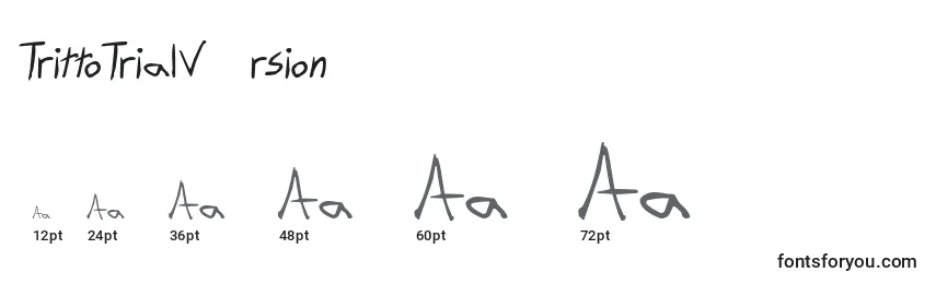 TrittoTrialVersion Font Sizes