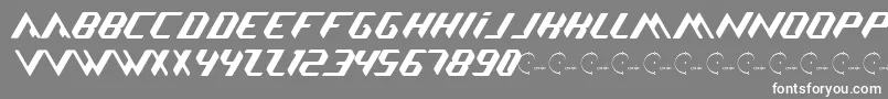 フォントNicomedia – 灰色の背景に白い文字