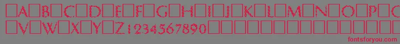 Cryptix Font – Red Fonts on Gray Background