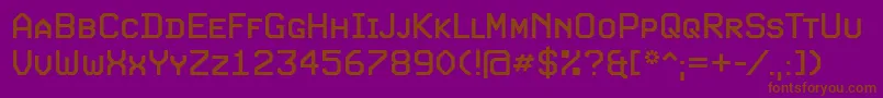 ExpoSc Font – Brown Fonts on Purple Background