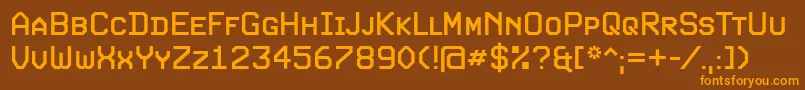 Шрифт ExpoSc – оранжевые шрифты на коричневом фоне