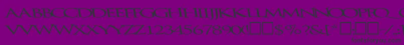 BathingRegularTtnorm Font – Black Fonts on Purple Background