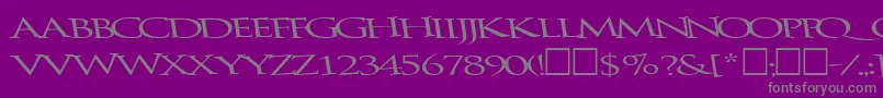 BathingRegularTtnorm Font – Gray Fonts on Purple Background