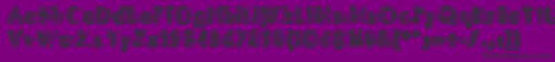 MoldyPillowregular Font – Black Fonts on Purple Background