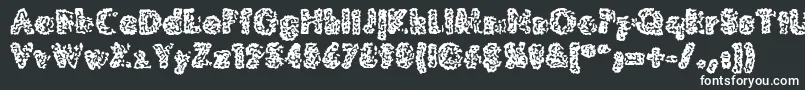 MoldyPillowregular-Schriftart – Weiße Schriften