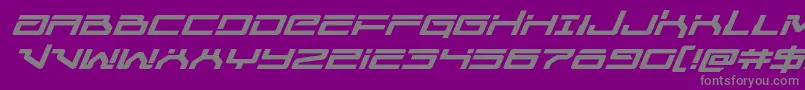 Fonte Unitedplanetsexpandital – fontes cinzas em um fundo violeta
