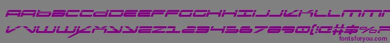 Шрифт Oramaclsi – фиолетовые шрифты на сером фоне