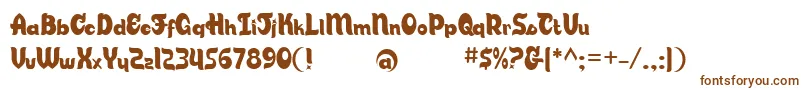 Шрифт Candsb – коричневые шрифты на белом фоне