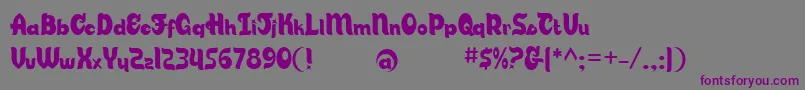Candsb Font – Purple Fonts on Gray Background
