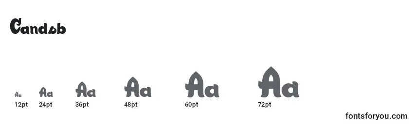 Candsb Font Sizes