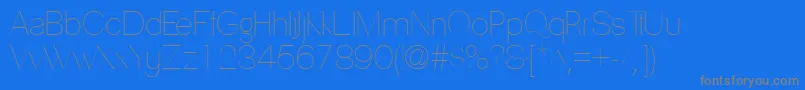 Шрифт PassionsanspdaaHairline – серые шрифты на синем фоне