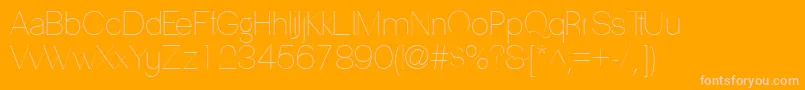 fuente PassionsanspdaaHairline – Fuentes Rosadas Sobre Fondo Naranja