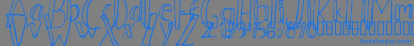 Подробнее о шрифте Ahnberg ffy Шрифт Ahnberg ffy – синие шрифты на сером фоне