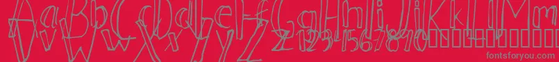 Ahnberg ffy Font – Gray Fonts on Red Background
