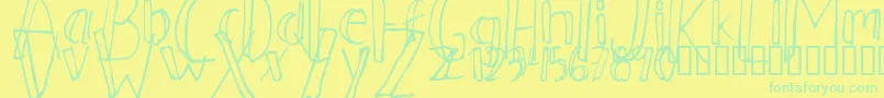 Więcej informacji o czcionce Ahnberg ffy Czcionka Ahnberg ffy – zielone czcionki na żółtym tle