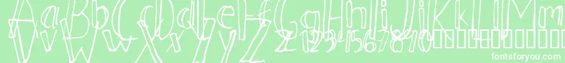 Ahnberg ffy Font – White Fonts on Green Background