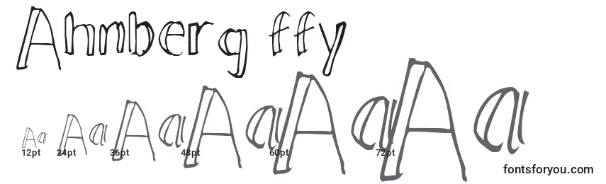Ahnberg ffy Font Sizes