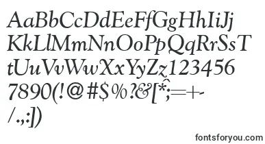 G790RomanItalic font – Fonts Starting With G