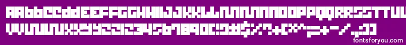 Trict ffy Font – White Fonts on Purple Background