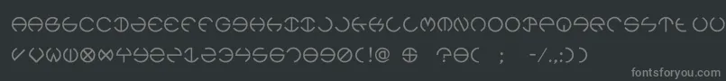 Rebec4 Font – Gray Fonts on Black Background
