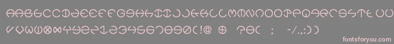 Rebec4 Font – Pink Fonts on Gray Background