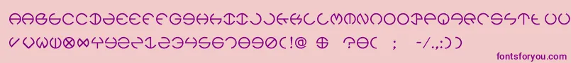 Rebec4 Font – Purple Fonts on Pink Background