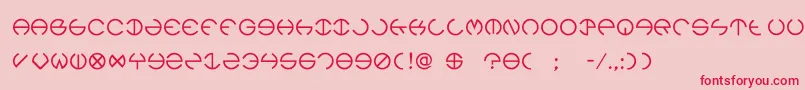 Rebec4 Font – Red Fonts on Pink Background