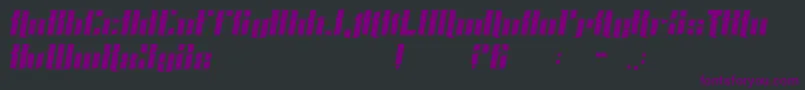 フォントRustico – 黒い背景に紫のフォント