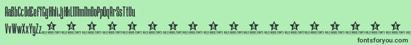 Lostw Font – Black Fonts on Green Background