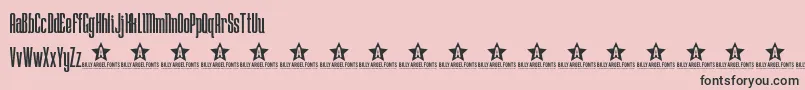 Lostw Font – Black Fonts on Pink Background