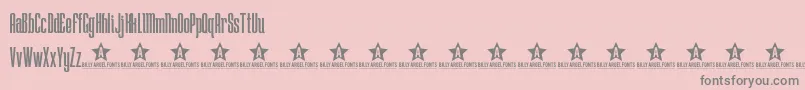 Lostw Font – Gray Fonts on Pink Background