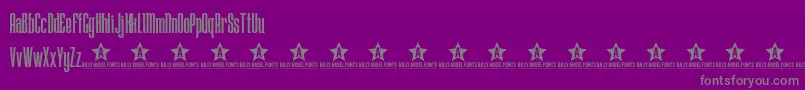 Lostw Font – Gray Fonts on Purple Background