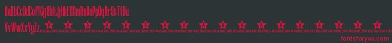 Lostw Font – Red Fonts on Black Background