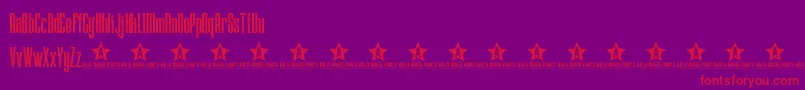 Lostw Font – Red Fonts on Purple Background