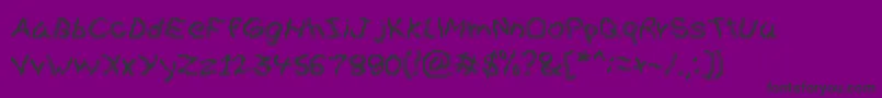 Gibberesque Font – Black Fonts on Purple Background
