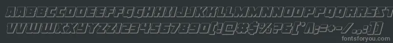 Lisätietoja Libertylegion3Dital-fontista Libertylegion3Dital-fontti – harmaat kirjasimet mustalla taustalla