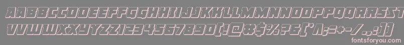 Шрифт Libertylegion3Dital – розовые шрифты на сером фоне