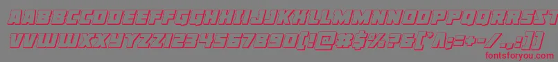 Libertylegion3Dital Font – Red Fonts on Gray Background