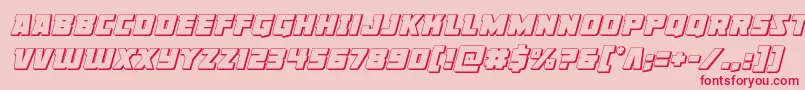 Libertylegion3Dital Font – Red Fonts on Pink Background