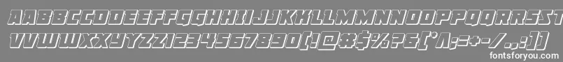 Libertylegion3Dital Font – White Fonts on Gray Background