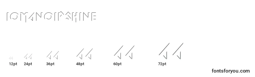 IomanoidShine Font Sizes
