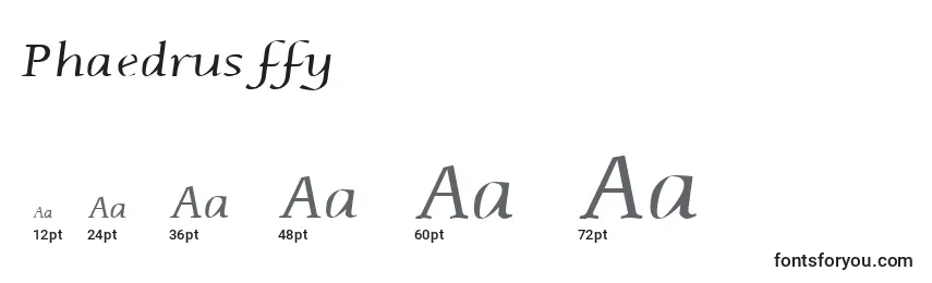 Phaedrus ffy Font Sizes