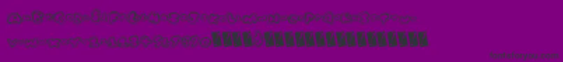 Tugboat-fontti – mustat fontit violetilla taustalla