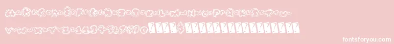 Tugboat Font – White Fonts on Pink Background